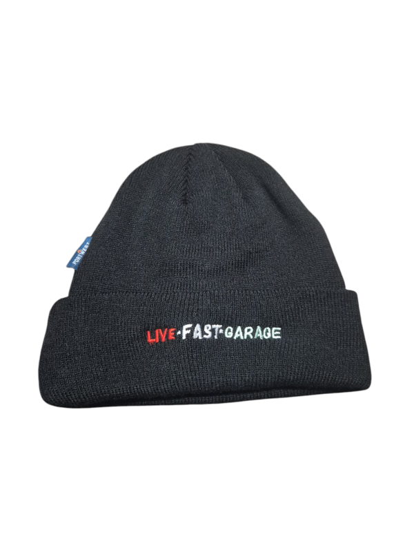 Live Fast Garage Classic Beanie (Long Logo)