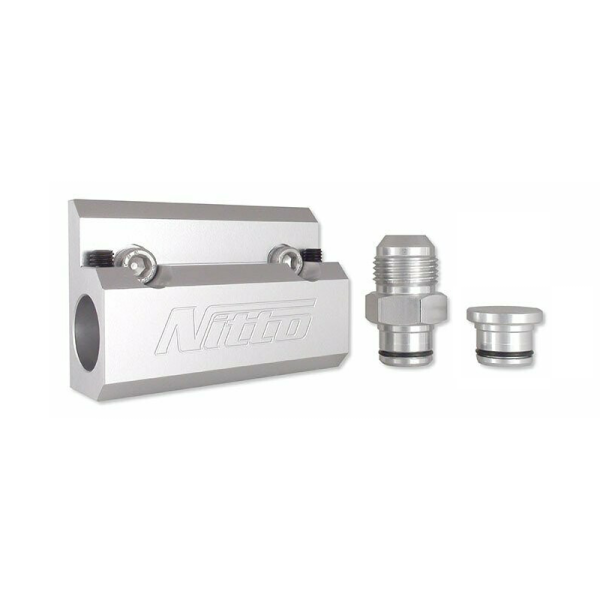 RB Head Oil Drain -10AN Silver