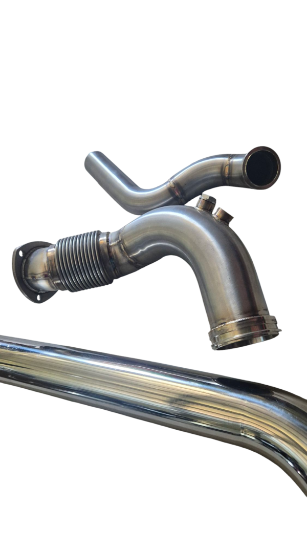 R32 / R33 Stainless 3inch High Mount Dump and Screamer Pipe - Image 2