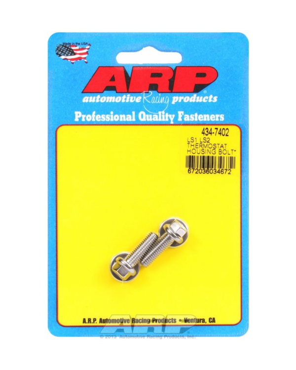 ARP LS Thermostat Housing Bolt Kit, Hex Head S/S